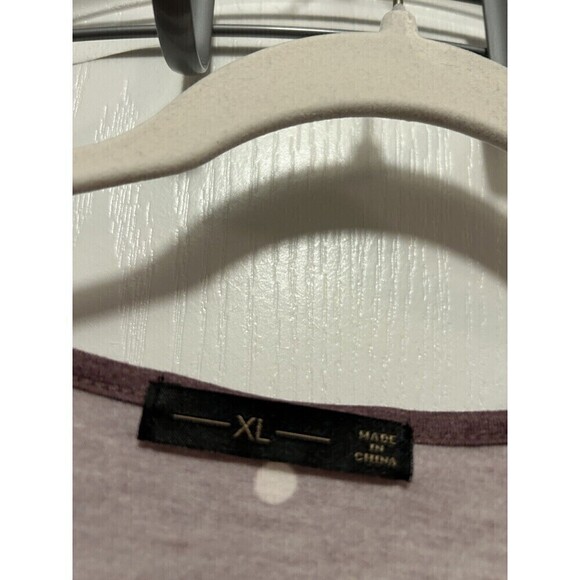 Raglan Dress Burgundy with white polka dot Women’s size XL Swing Comfy Tiered - Picture 5 of 16